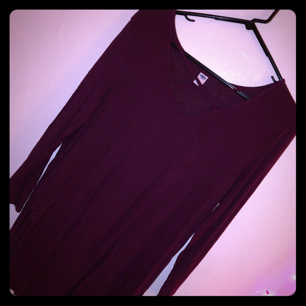 Purple sweater dress